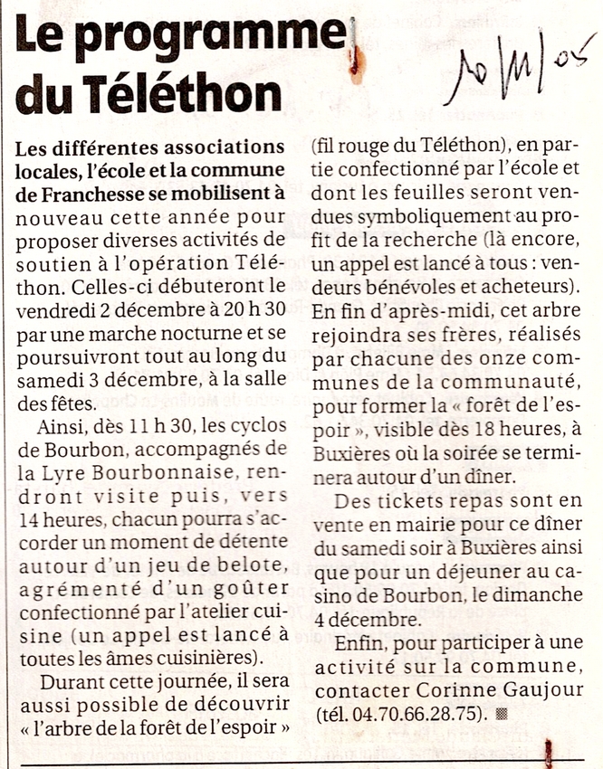 10 novembre 2005