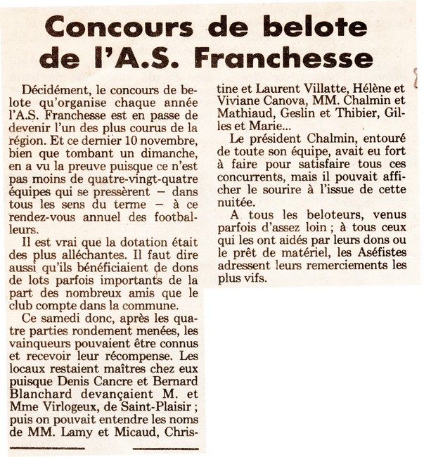 ASF 25 novembre 1985