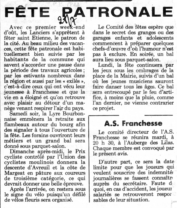 fete 27 juillet 1986