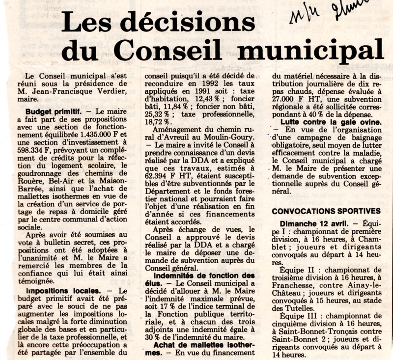 14 avril 1992