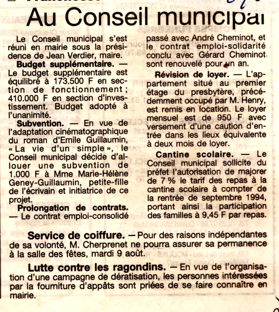 9 aout 1994