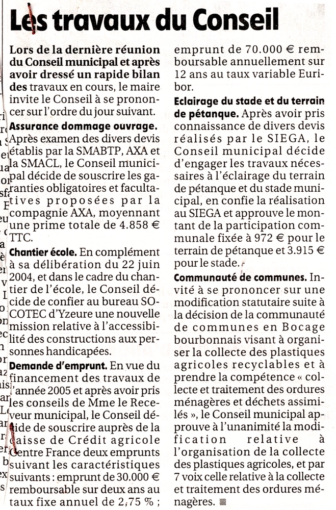 15 janvier 2005