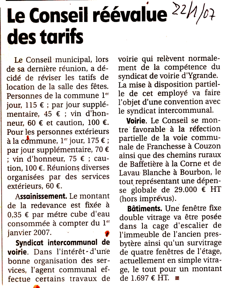 22 janvier 2007